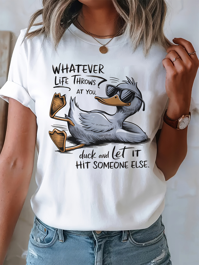 Summer Clothing Trends For Women 2026 - Zabawny cytat o kaczkach: 