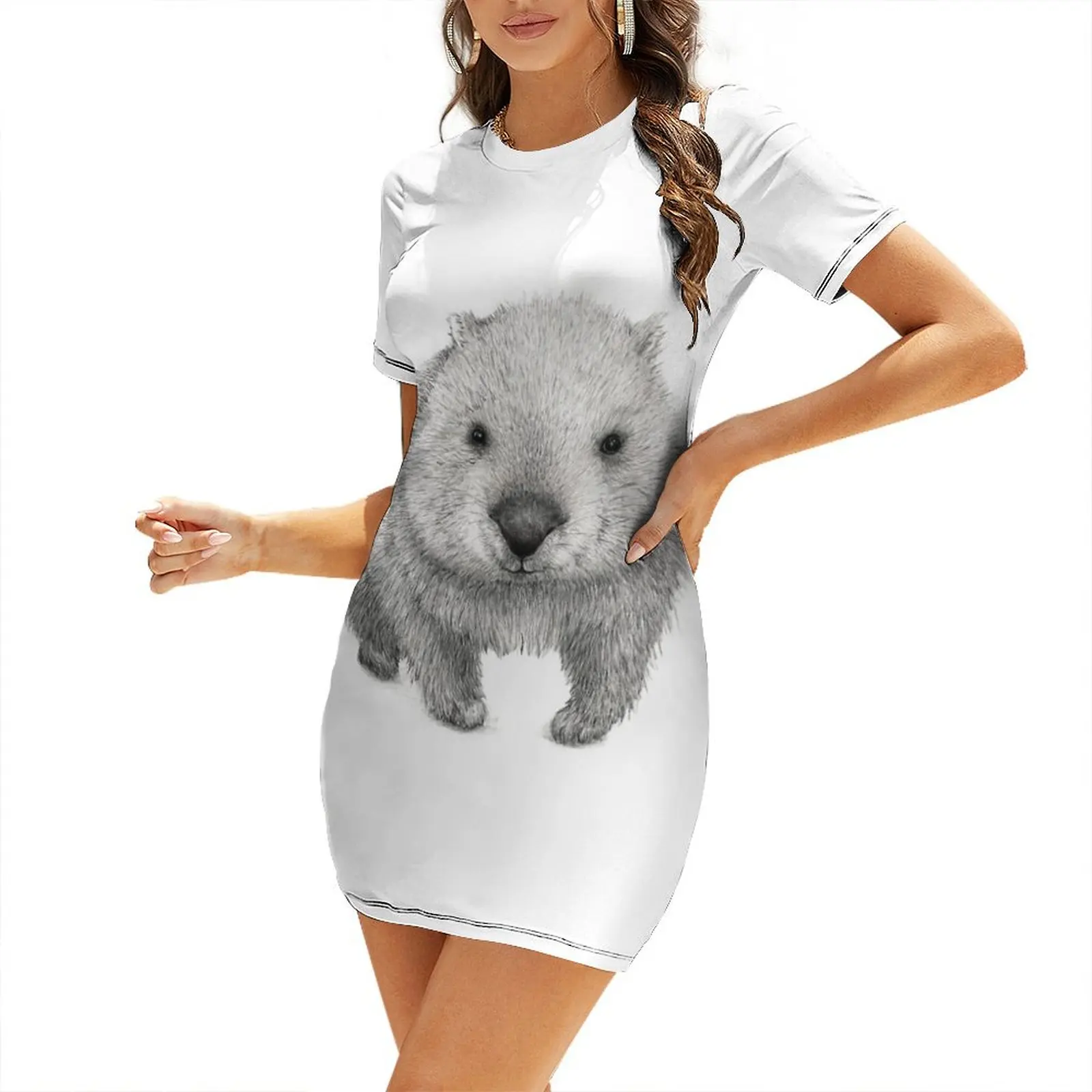 Summer Clothing Women Australia - Sukienka z krótkim rękawem Wombat Australia,