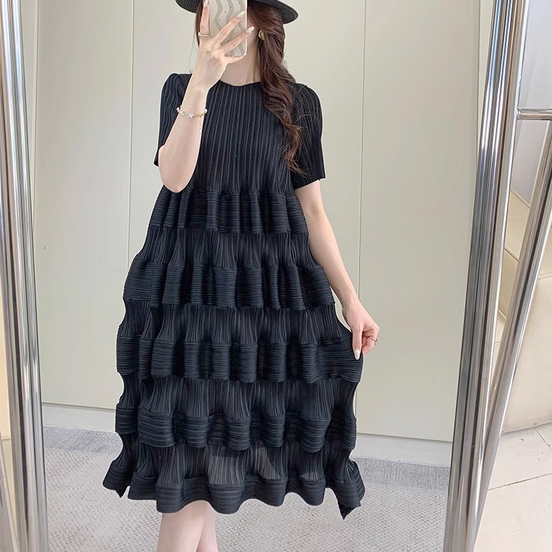 Summer Clothing For Teen Girls - Sukienka plisowana Miyake dla kobiet 2024