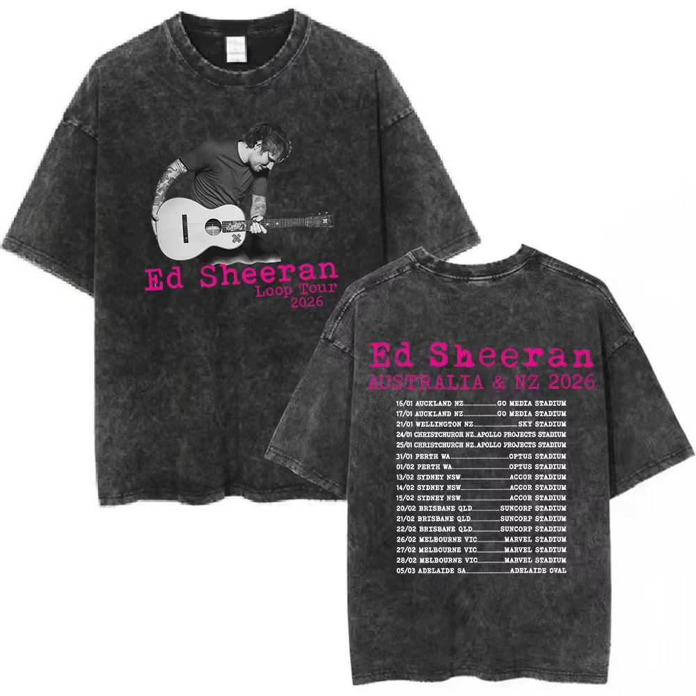 Summer Clothing Women Australia - Koszulka Ed Sheeran Loop Tour Australia