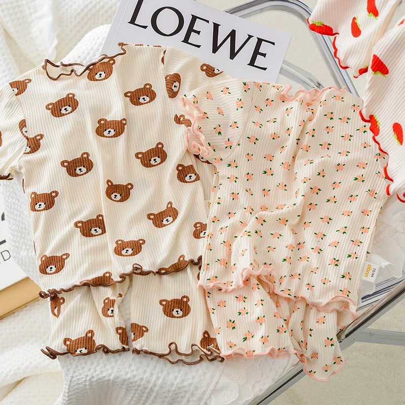 Summer Clothing Baby Boy - Letni bawełniany zestaw piżamowy z kreskówkami