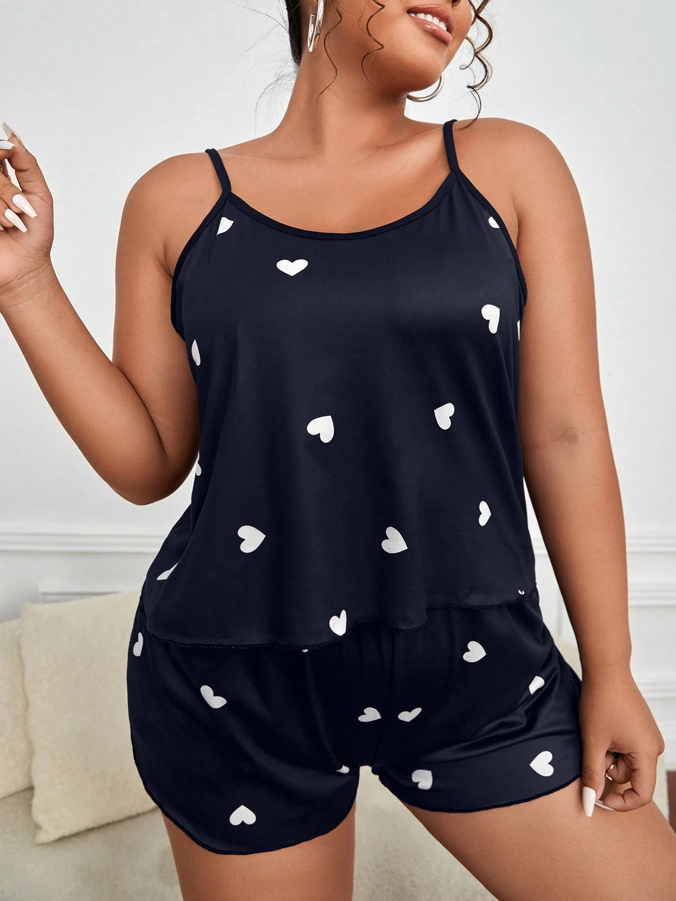 Summer Clothing Model - Dwuczęściowy zestaw piżam damskich, odzież do