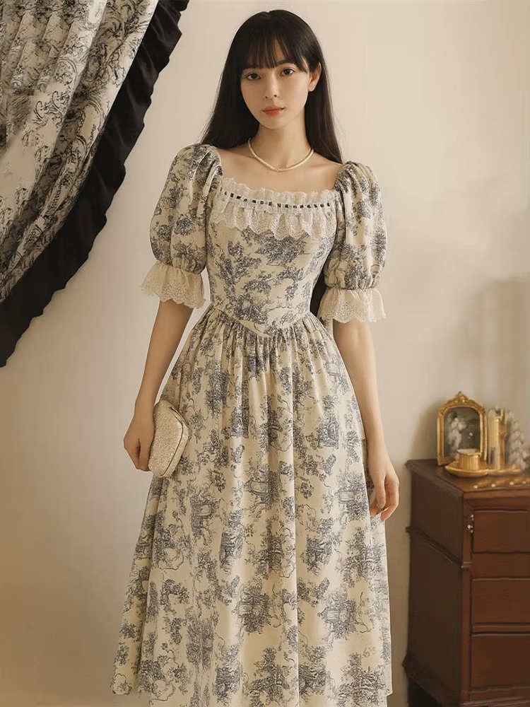 Summer Upf Clothing - Nowa sukienka plus size z botanicznym