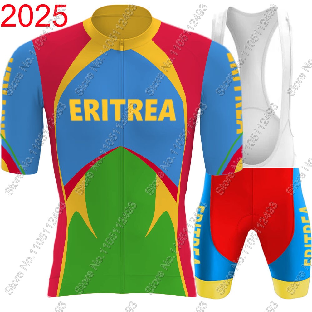 Summer Clothing Men 2025 - Zestaw kolarski reprezentacji Erytrei 2025, koszulka