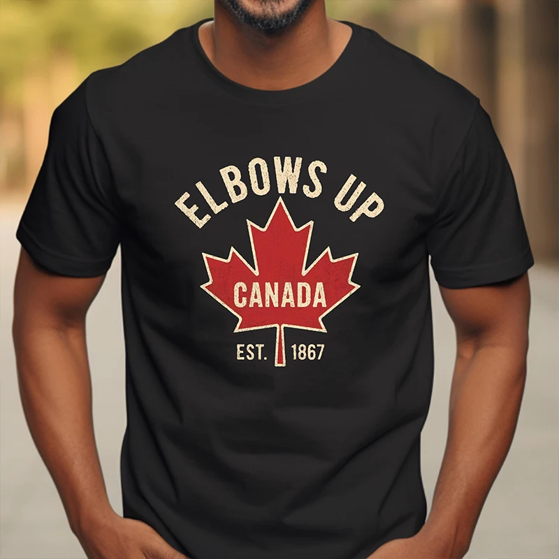 Summer Clothing Women Canada - Koszulka Elbows Up Canada dla mężczyzn