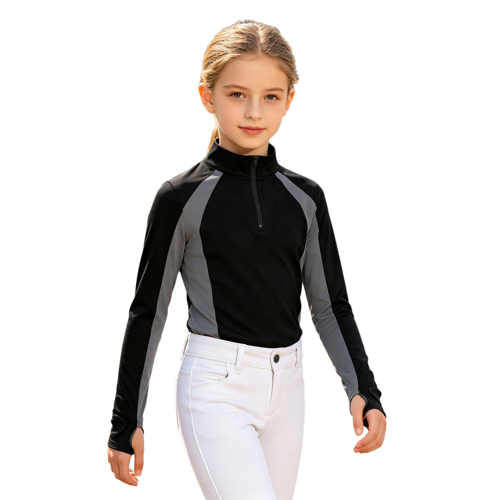 Summer Equestrian Clothing - Dziewczęca odzież jeździecka dla dzieci, koszulka