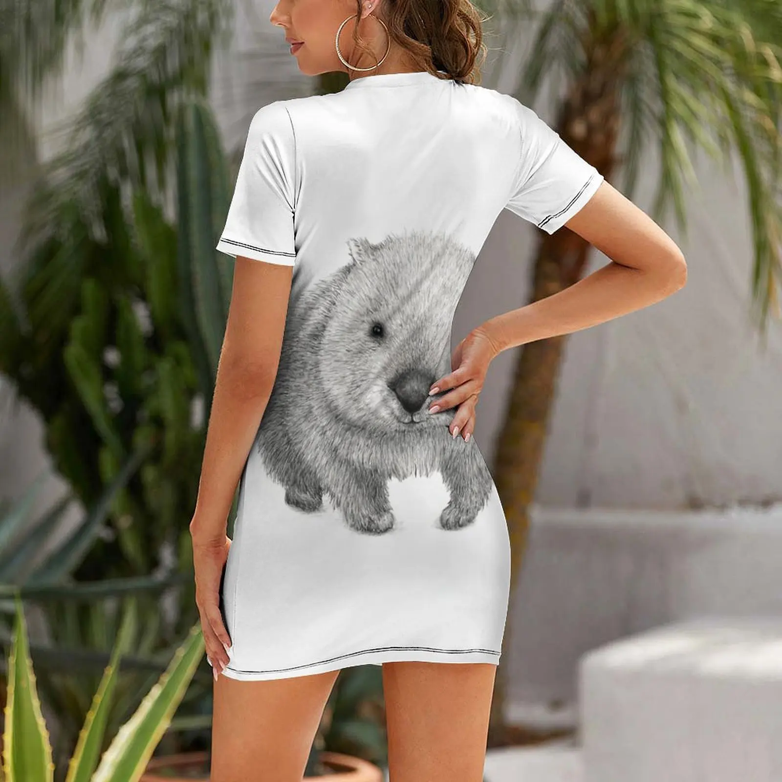 Sukienka z krótkim rękawem Wom – Summer Clothing Women Australia recenzja i cena