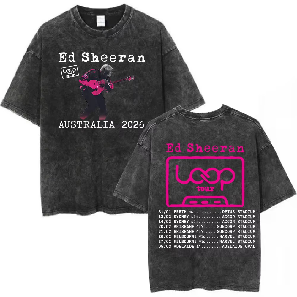 Koszulka Ed Sheeran Loop Tour  – Summer Clothing Women Australia recenzja i cena