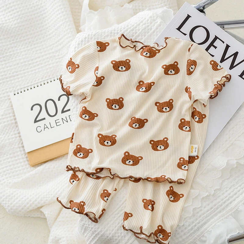 Letni bawełniany zestaw piżamo – Summer Clothing Baby Boy recenzja i cena