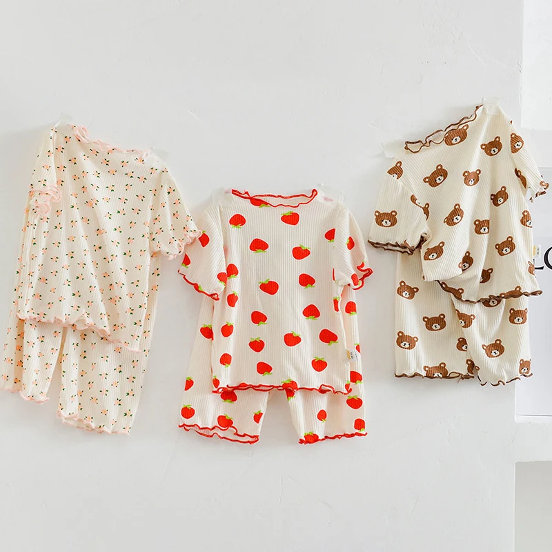 Letni bawełniany zestaw piżamo – Summer Clothing Baby Boy recenzja i cena