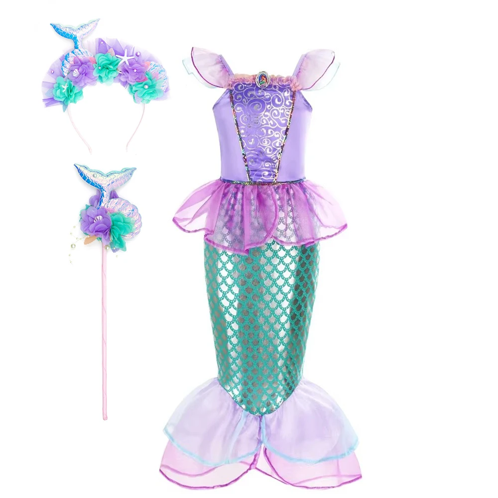 Kostium syreny dla dzieci fiol – Summer Clothing For Kids Girls recenzja i cena