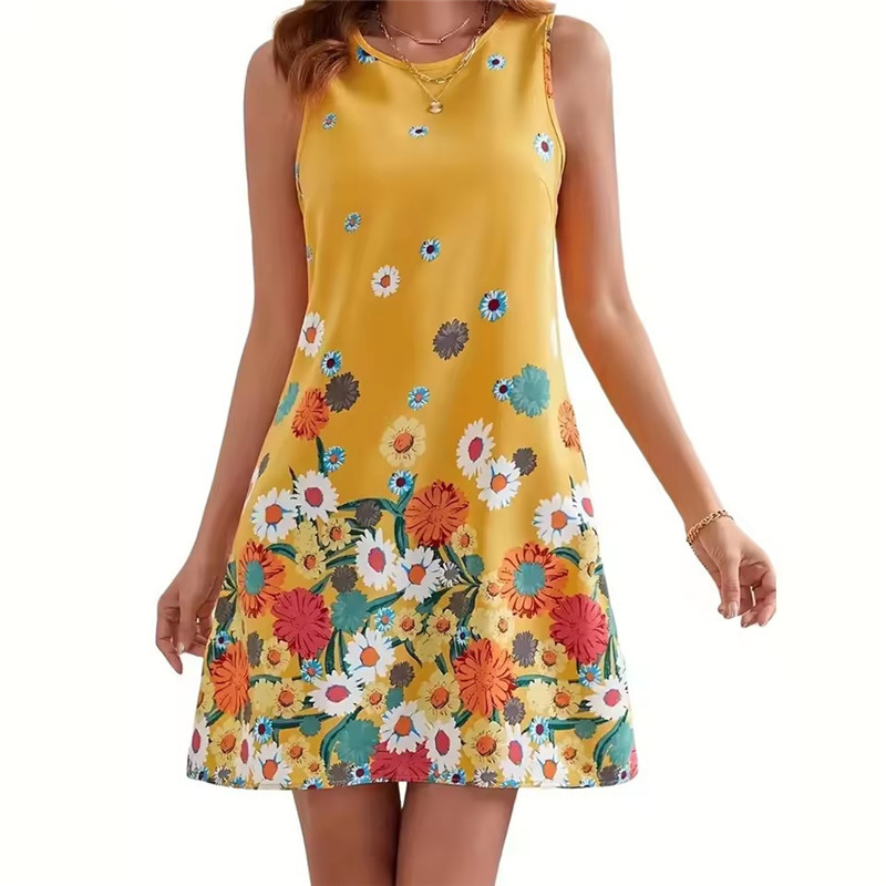 Żółta Sukienka w Kwiaty Damska – Soft Summer Yellow Clothing recenzja i cena