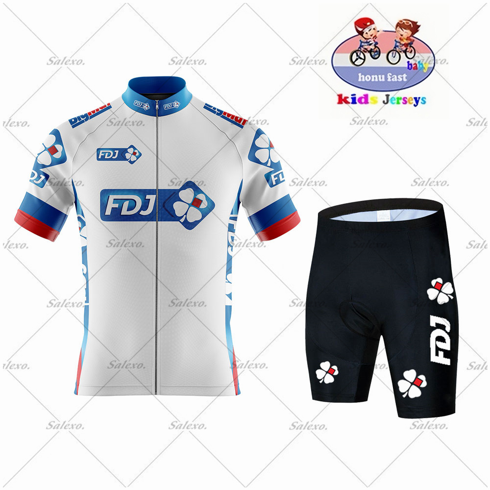 Dziecięcy zestaw kolarski FDJ  – Summer Clothing Kids Sale recenzja i cena