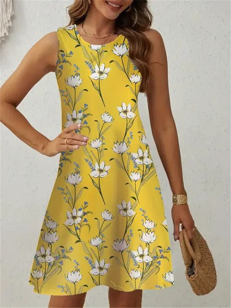 Żółta sukienka w kwiaty damska – Soft Summer Yellow Clothing recenzja i cena