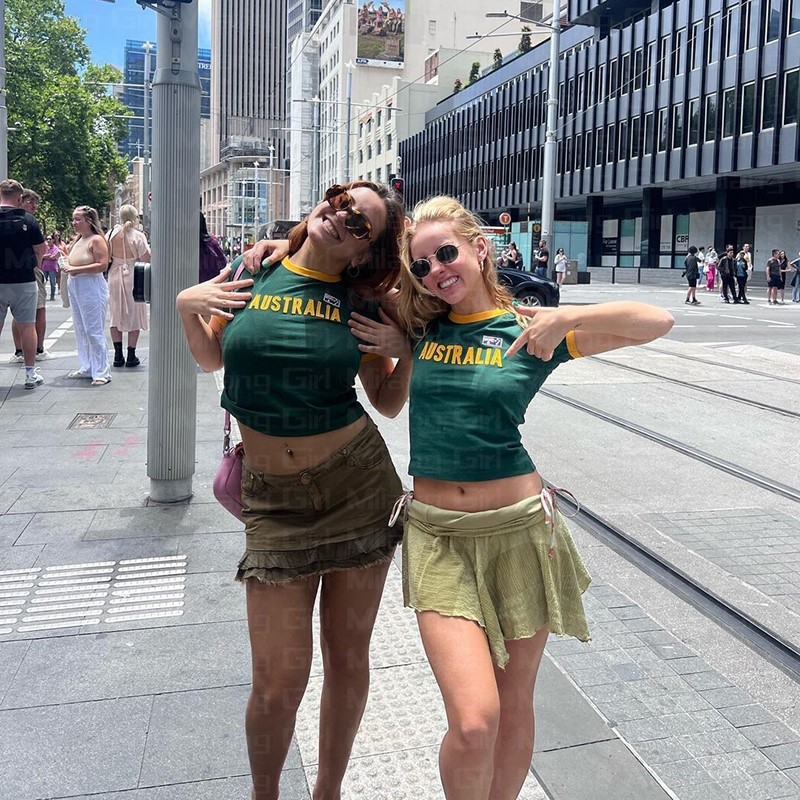 Letnia zielona koszulka damska – Summer Clothing Women Australia recenzja i cena