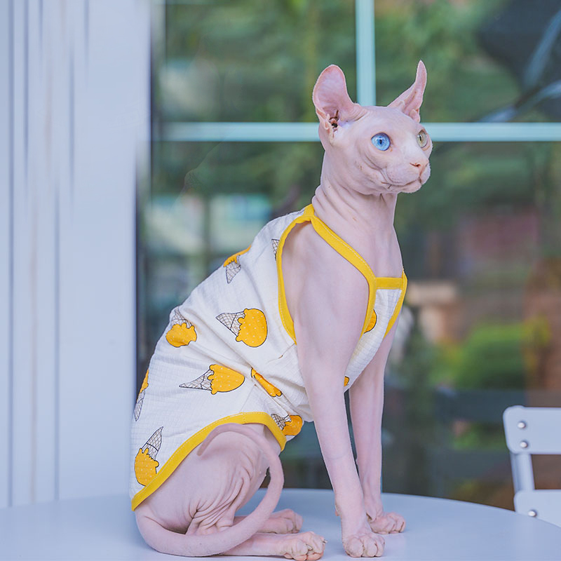 Sphynx ubrania dla kotów Sphin – Soft Summer Yellow Clothing recenzja i cena