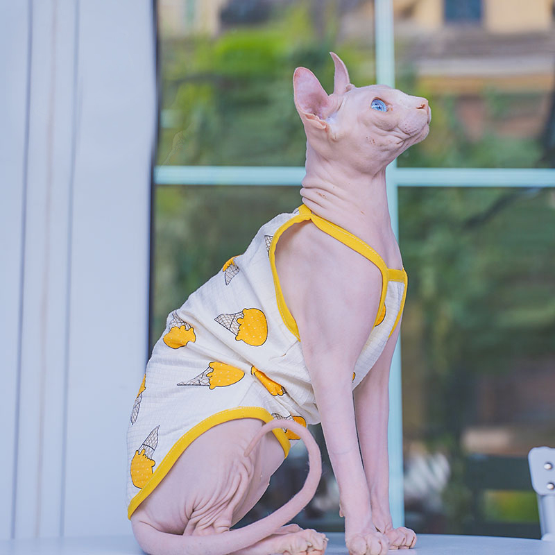 Sphynx ubrania dla kotów Sphin – Soft Summer Yellow Clothing recenzja i cena